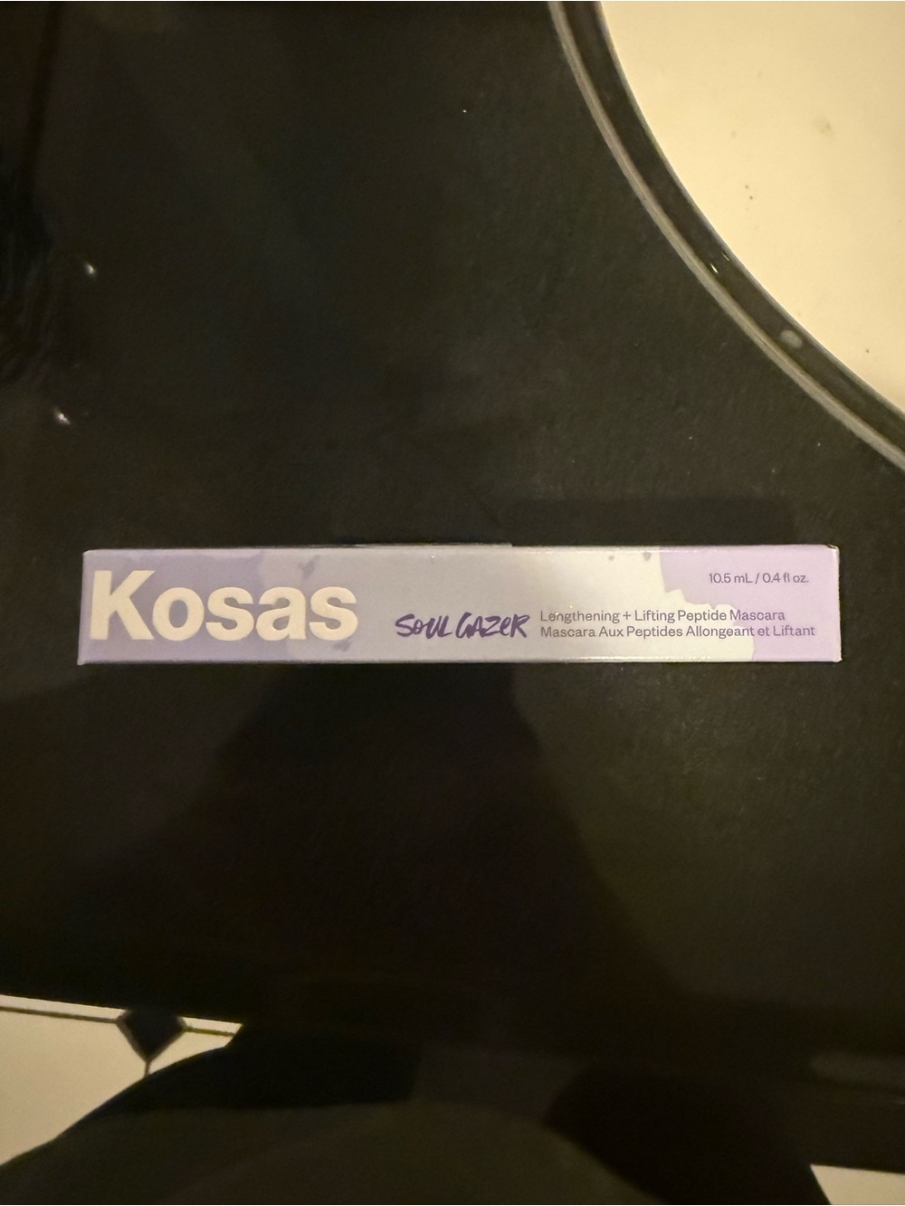 Kosas Soul Gazer Mascara Box in Lavender and White